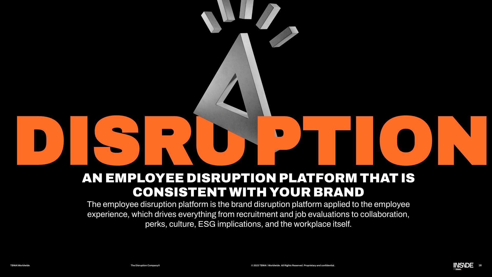 An employee disruption platform that is consistent with your brand